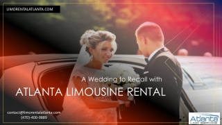 A Wedding to Recall with Limo Service Atlanta