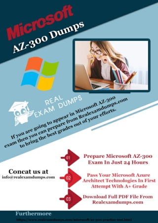 Microsoft AZ-300 Exam Study Guide - AZ-300 Dumps PDF - Realexamdumps.com