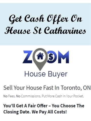 Get Cash Offer On House St Catharines