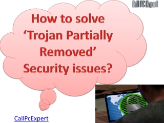 How to solve ‘Trojan partially removed’ security issues