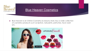 Blue Heaven Online Cosmetics Store