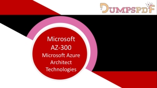 AZ-300 Practice Dumps