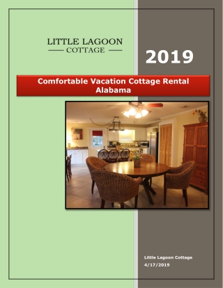 Comfortable Vacation Cottage Rental Alabama