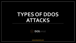 Types of DDoS attacks