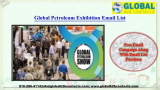 Global Petroleum Exhibition List