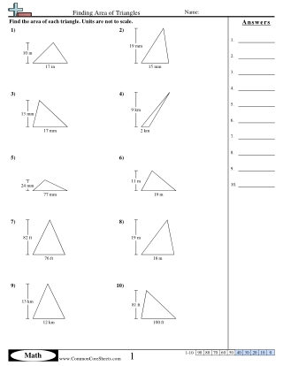 area o triangles