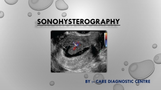 Sonohysterography