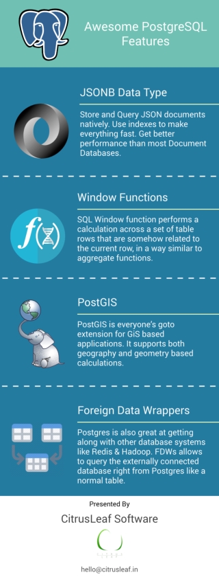 Awesome PostgreSQL Features