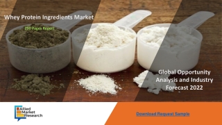 Whey Protein Ingredients Market Growth By 2022