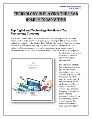 Top Digital and Technology Solutions - Top Technology Company