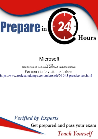 70-345 Dumps PDF Exam Questions – Prepare Microsoft 70-345 with Valid Exam Dumps