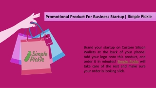 Promotional Product For Business Startup