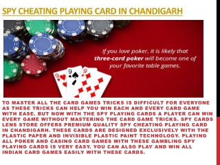 Best Spy Cheating Playing Card in Chandigarh