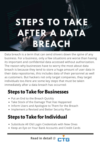 Key Steps to Take After a Data Breach for Businesses and Individuals