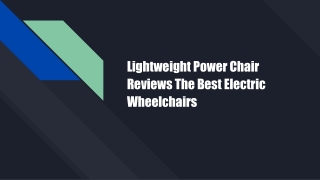 Lightweight Power Chair Reviews The Best Electric Wheelchairs