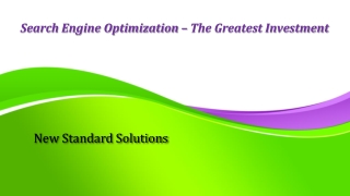 Search Engine Optimization – The Greatest Investment