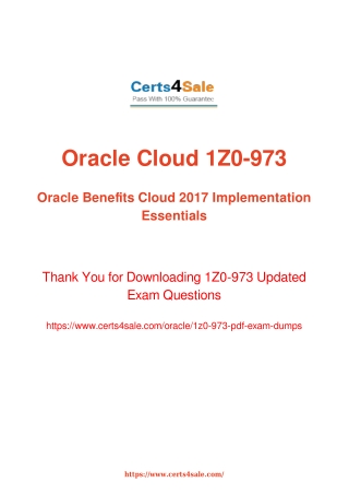 1z0-973 Dumps - 1Z0-973 Oracle Benefits Management Exam Questions