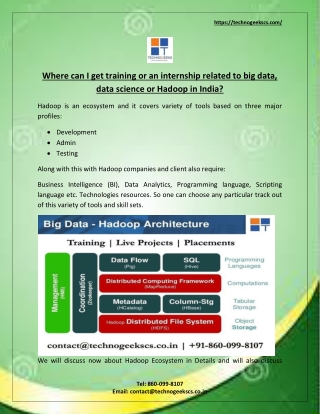 Hadoop Training and Internship