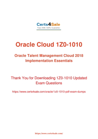 1z0-1010 Dumps Questions - 1Z0-1010 Oracle Exam Questions