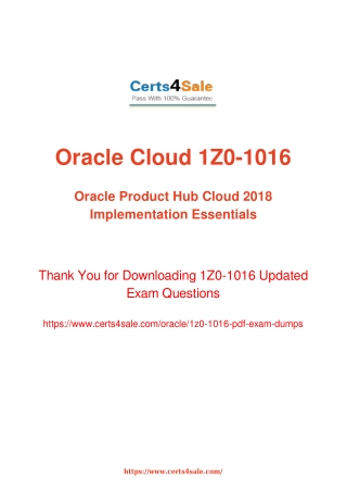 1z0-1016 Dumps Questions - 1Z0-1016 Oracle Exam Questions