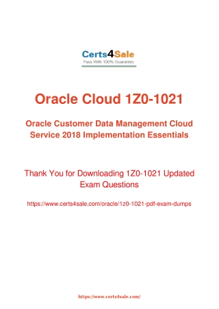 1z0-1021 Dumps Questions - 1Z0-1021 Oracle Exam Questions
