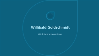 Willi Goldschmidt - Co-Founder & Commissioner at Evolvere Energy