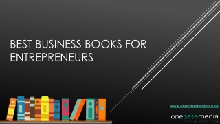 Best business books for entrepreneurs