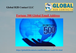 Fortune 500 Global Email Address