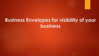 Peak Envelopes - Business Reply Envelopes for visibility of your business