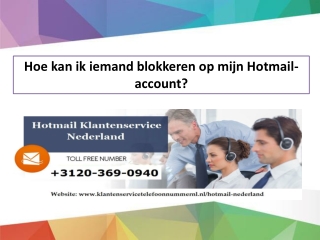 Hoe kan ik iemand blokkeren op mijn Hotmail-account