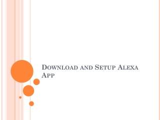 Download and Setup Alexa App