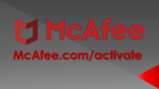McAfee.com/activate | Download, install and activate mcafee