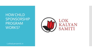 sponsor a child program at lok kalyan samiti