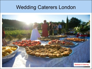 Wedding Caterers London