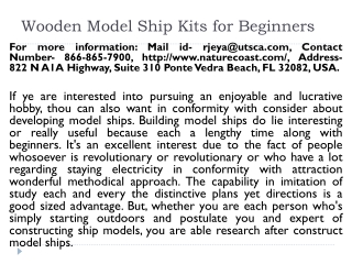 Wooden Model Ship Kits for Beginners