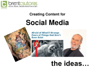 Creating Content for Social Media