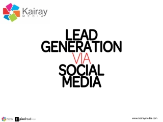 Lead Generation from Social Media by Brent Csutoras - SFIMA 2014
