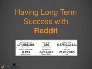 Having Long Term Success with Reddit - State of Search 2014