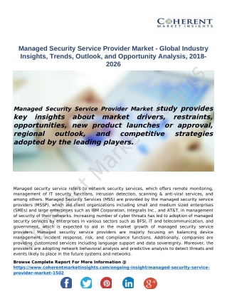 Managed Security Service Provider Market