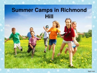 Summer Camps in Richmond Hill