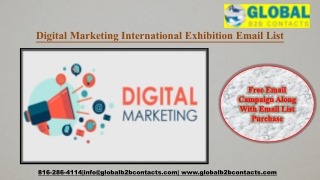 Digital Marketing International Exhibition List