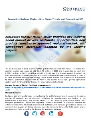 Automotive Radiator Market