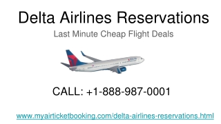 1-888-987-0001 @ Delta Airlines Reservations Deals