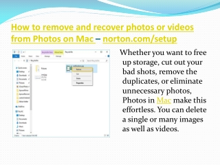 How to remove and recover photos or videos from Photos on Mac