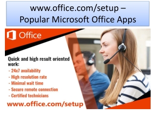 office.com/setup – Activate Popular Microsoft Office Apps