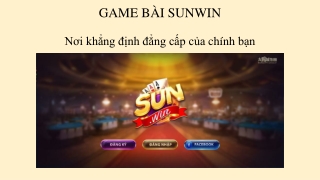 Game bài Sun Win