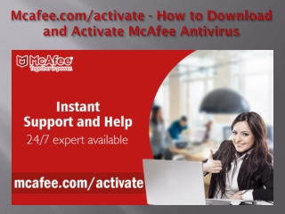 mcafee.com/activate - How to Download and Activate McAfee Antivirus