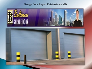 Garage Door Repair Reisterstown MD