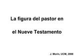 La figura del pastor en el Nueve Testamento