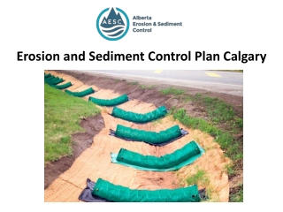 Erosion and Sediment Control Plan Calgary